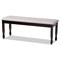 Baxton Studio Corey Grey Upholstered and Dark Brown Finished Wood Dining Bench 171-10921 - alternate 1